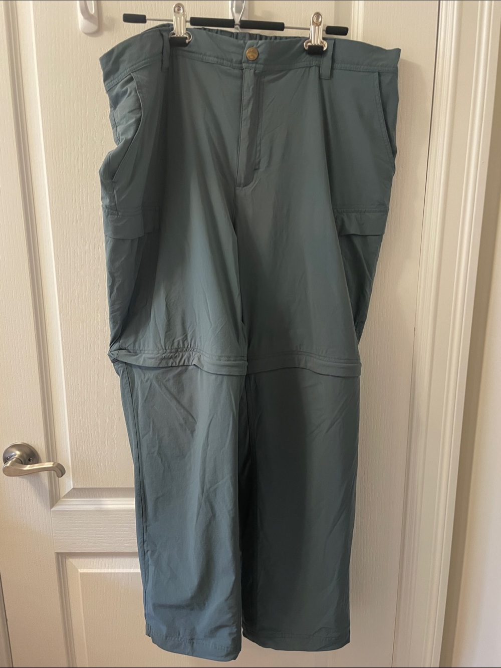 Men's Convertible Cargo Travel Pants - Slate Green